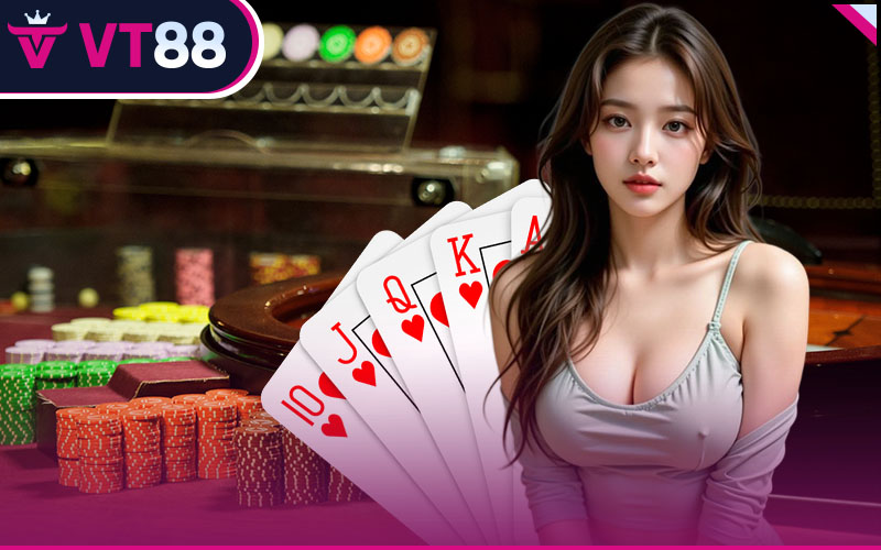Các trò chơi bài tại casino trực tuyến VT88 có tỷ lệ thắng lớn cực cao